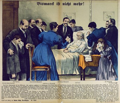 La Mort de Bismarck à Friedrichsruh le 30 juillet 1898 - German School